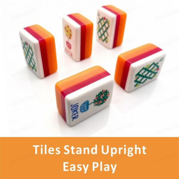 American Mahjong 160 Tiles Set-MJ003-Orange
