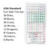 American Mahjong 160 Tiles Set-MJ004-Violet