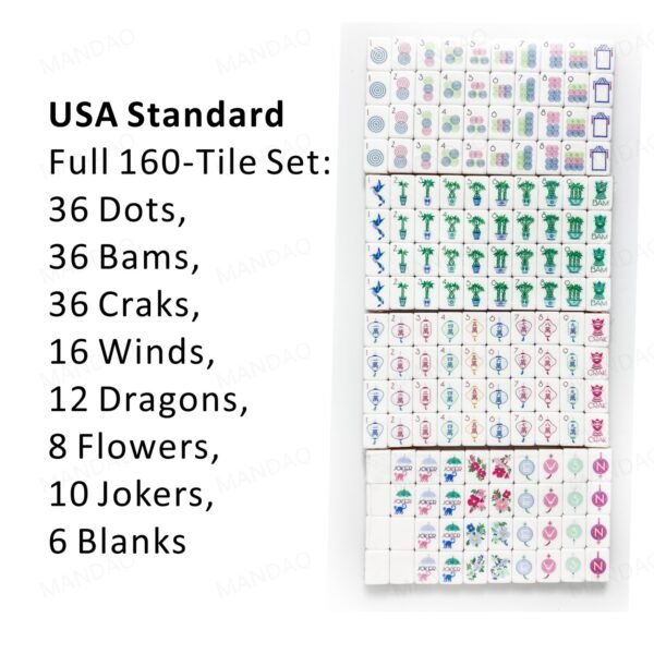 American Mahjong 160 Tiles Set-MJ004-Violet
