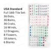 American Mahjong-USA Warehouse free delivery-MJ005-Rose Red