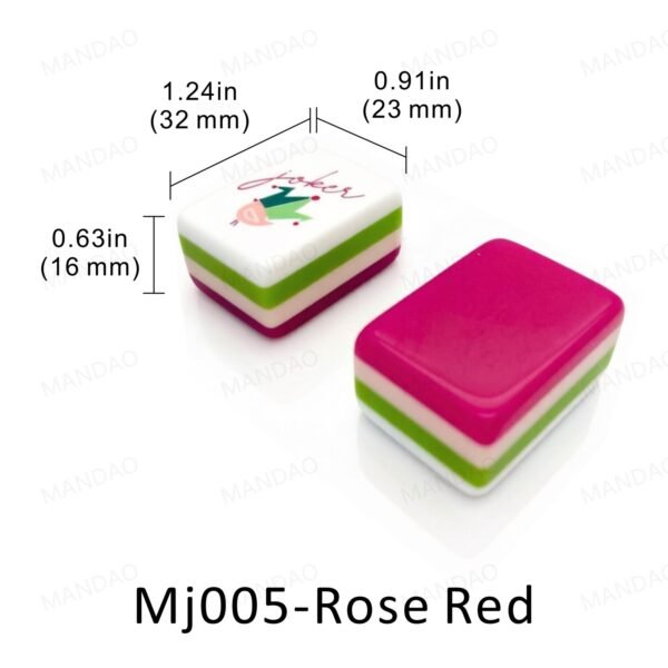 American Mahjong-USA Warehouse free delivery-MJ005-Rose Red