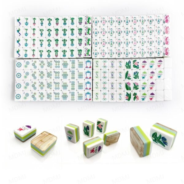 American Mahjong-USA warehouse-Mj007-Bamboo Grain